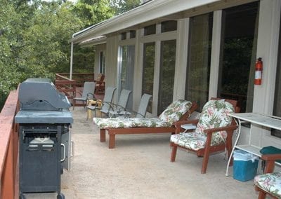 Deck of a House with Grill