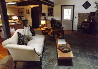 Living Room with Wood Stove