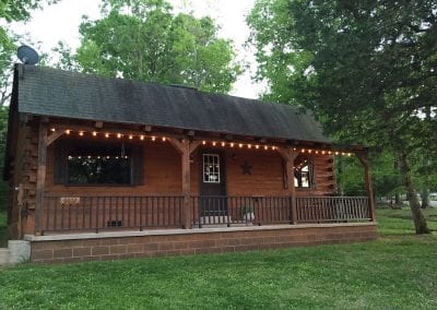 Small Cabin with Outdoor Lighting